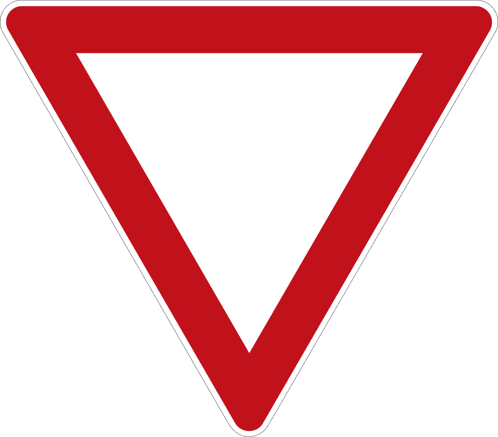 StVO Zeichen 205 — Vorfahrt gewähren! StVO 1970