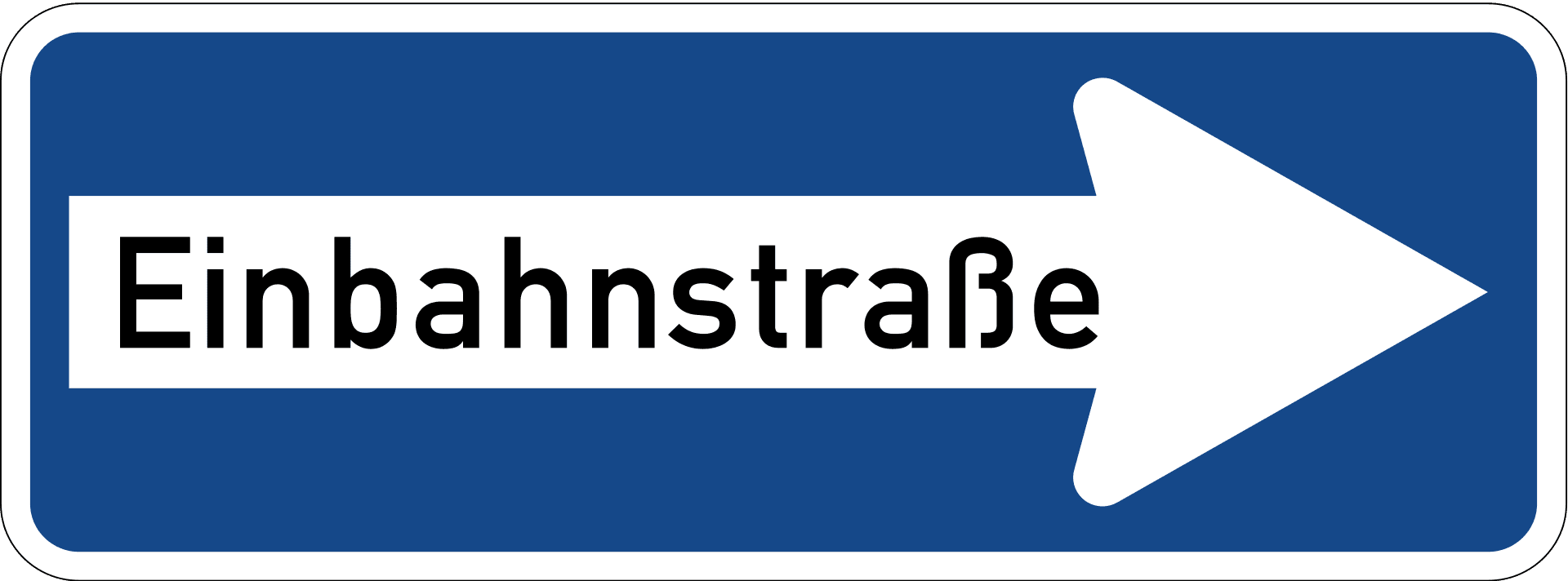 StVO Zeichen 220-20 — Einbahnstraße (rechtsweisend)