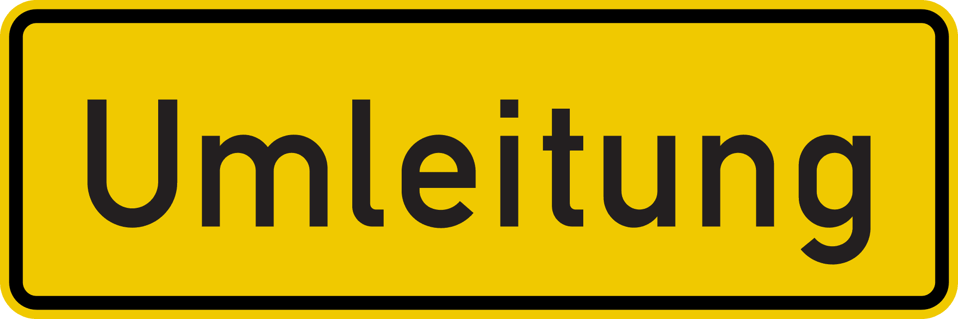 StVO Zeichen 457.1 — Umleitungsankündigung